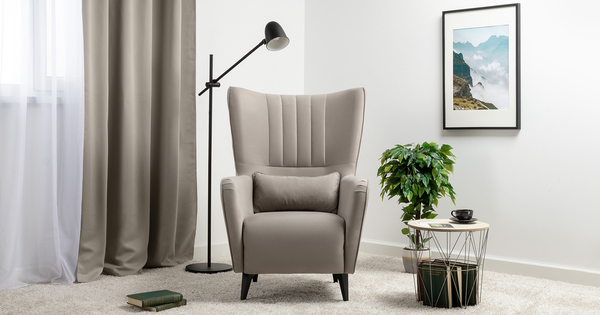 Кресло для отдыха Феличе ТК 531 велюр Велутто 08 светлый кварцевый серый