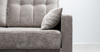 Диван-кровать угловой Арно ТД 563 велюр Лаки 02 серый жемчуг, Vertical 910 молочно-серый, сборка на любую сторону