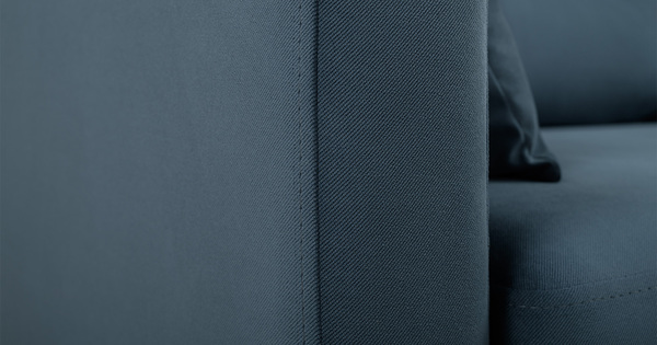 Диван-кровать прямой Барселона ТД 674 велюр Diagonal 999 синий