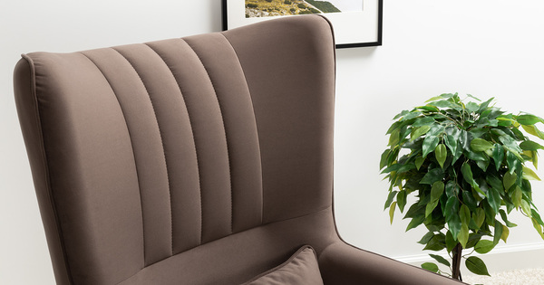 Кресло для отдыха Феличе ТК 528 велюр Велутто 36 шоколадный