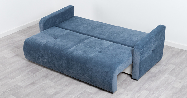 Диван-кровать прямой Марсель ТД 702 велюр Aura 24 синий