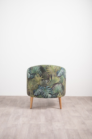 Кресло для отдыха Маттиас ТК 120 велюр монстера, moss 615, зеленый