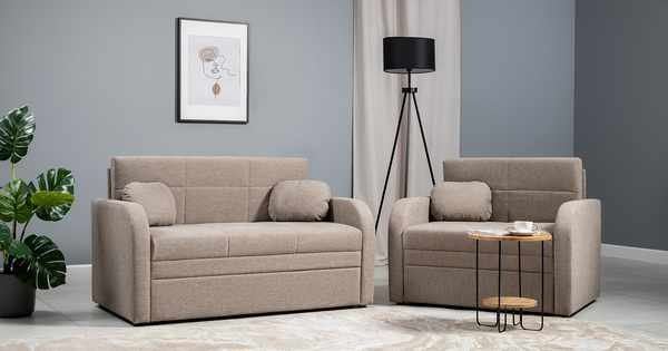 Кресло-кровать Тео (85) ТК 906 велюр Danco 290 бежевый